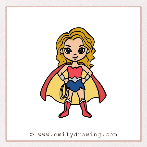 Preview of Wonder Woman drawing